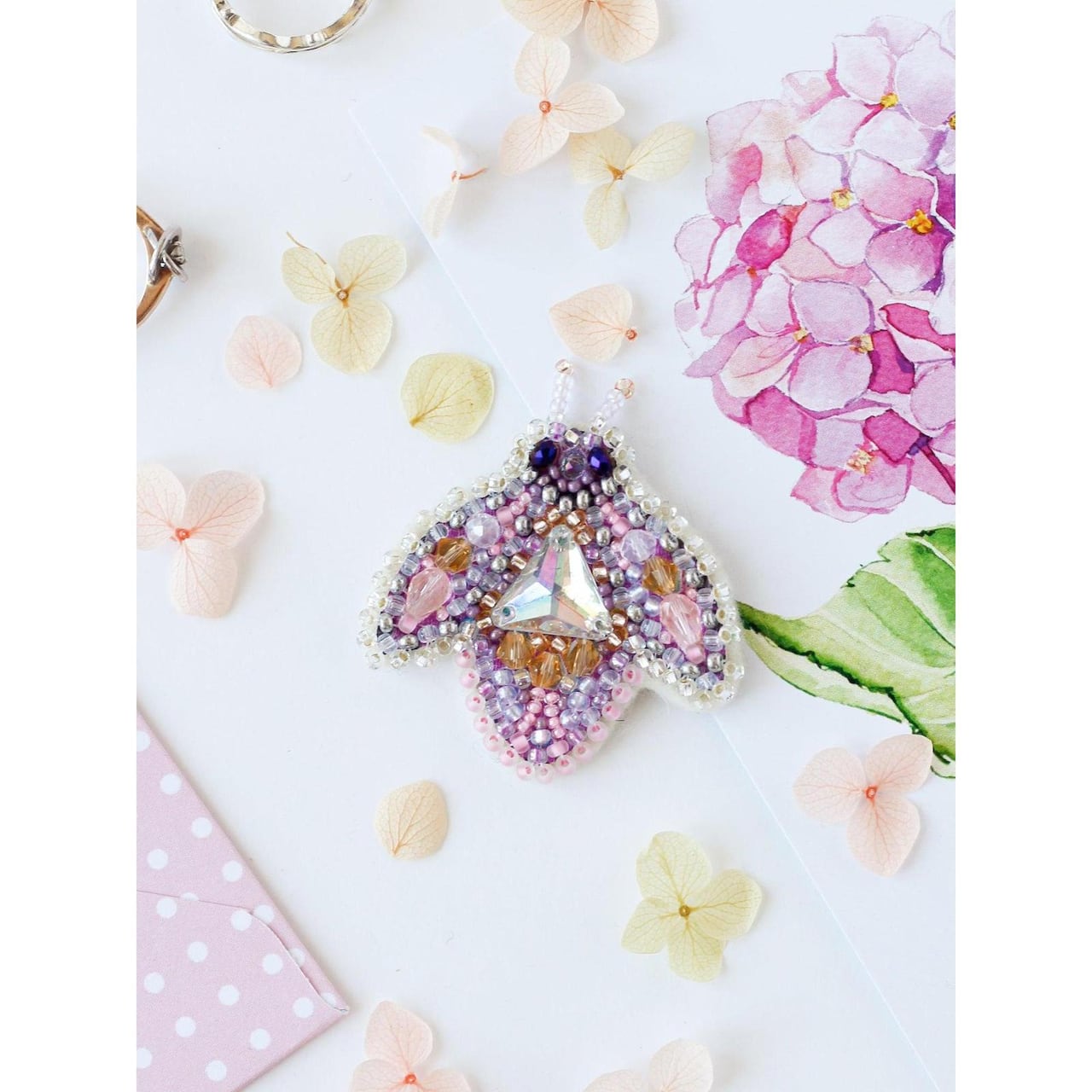 Abris Art Decoration Sparkle Bead Embroidery Kit